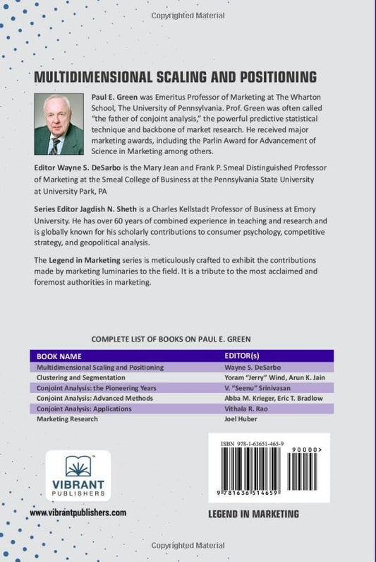 Multidimensional Scaling and Positioning (Legend in Marketing)
