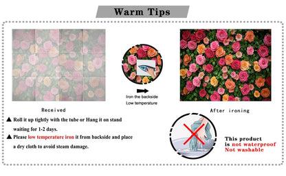7X5ft Floral Backdrop for Photography Valentine's Day Backdrop Wedding Backdrops Spring Flower Photography Backdrop Mother's Day Backdrops for Photographers Studio Props 049 - size: 7x5ft