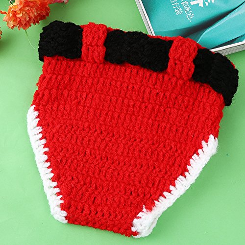 SUNBABY Newborn Baby Christmas Santa Knitted Crochet Photography Prop Costume Outfits