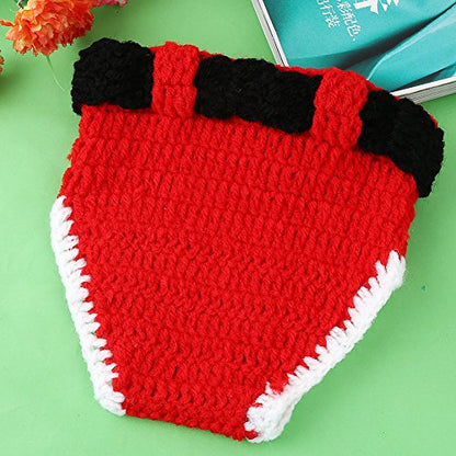 SUNBABY Newborn Baby Christmas Santa Knitted Crochet Photography Prop Costume Outfits