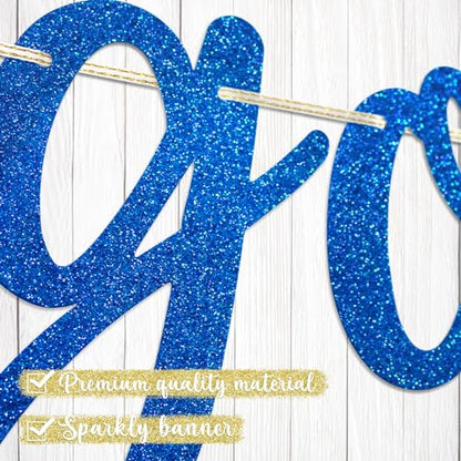Go Shawty It's Your Birthday Banner, Hip Hop Birthday Party Decorations Supplies, Rap Theme Bday Bunting Sign, Pre-strung, Photo Props (Blue) - color: Blue