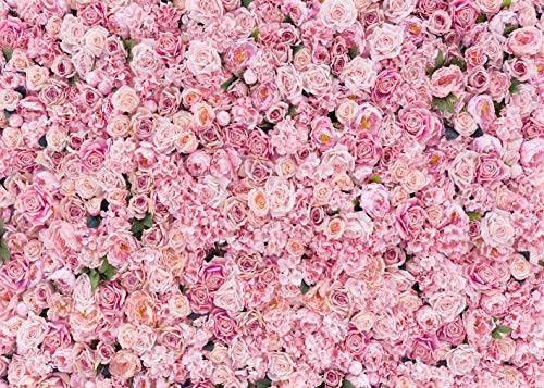 8x6ft Pink Flowers Backdrops Floral Wall Background Girls Women Birthday Spring Tea Party Backdrop Weeding Bridal Shower Anniversary Ceremony Decor - size: 8 x 6 ft