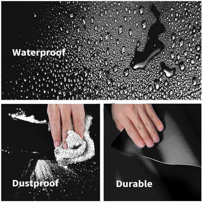 Meking 31.5x59.06 Inch PVC Backdrop, Matte & Reflective Black Background for Photography Reusable Daul-Sided Vinyl Backdrops for Product Photography,Portrait Shoots and Photo Studio - color: Matte and Reflective||BLACK