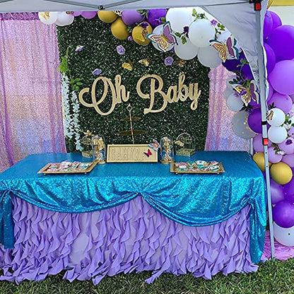 Lavender Sequin Backdrop Curtains 2FTx8FT 2 Panels Light Purple Glitter Photo Booth Backdrop Sparkly Background Drapes for Wedding Bridal Baby Shower Photography Birthday Party - color: Lavender, size: 2FTx8FT-2PCS