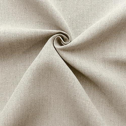 Barcelonetta | Linen Fabric | Natural Linen Cloth | Embroidery, Sewing | Soft, Breathable | 55" Wide | 70% Linen, 30% Rayon | Hemp, Jute, Needlework, Lining (Natural, 2 Yard) - color: Natural, size: 2 Yard