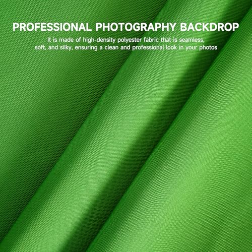 YSKE-Professional Green Photography Backdrop10X7ft - Machine Washable Seamless Background for Studio & Video - color: Green, size: 10X7