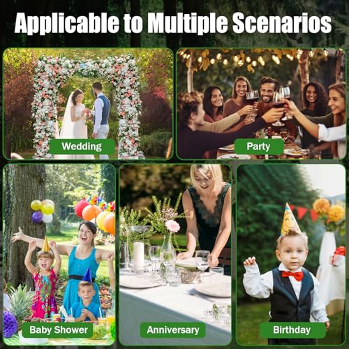 Background Stand Kit, 10 x 50 FT Professional Backdrop Stand, Adjustable Pipe and Drape Backdrop Stand Kit, Heavy Duty Background Support System for Wedding Party Event Photography