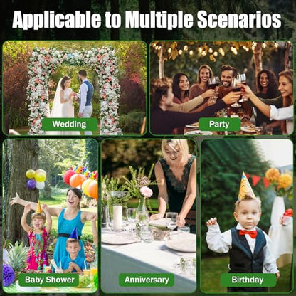 Background Stand Kit, 10 x 50 FT Professional Backdrop Stand, Adjustable Pipe and Drape Backdrop Stand Kit, Heavy Duty Background Support System for Wedding Party Event Photography