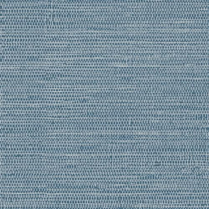 JiffDiff Grasscloth Wallpaper Peel and Stick 1181" x 17.3" Blue Cream Grassweave Stick on Wallpaper Textured Self Adhesive Wall Paper Contact Paper - color: Dark Blue, size: 17.3" x 1181"