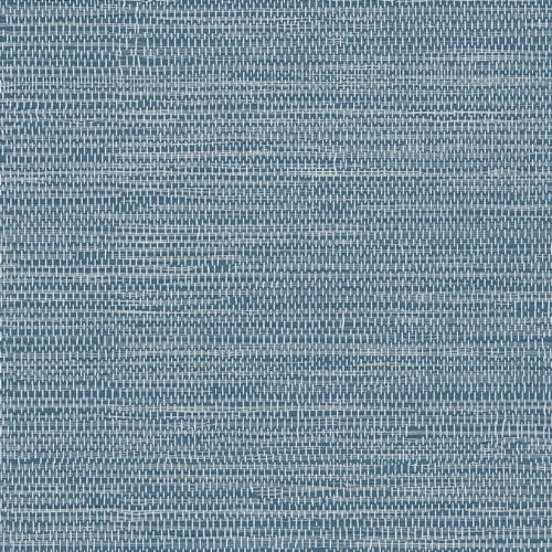 JiffDiff Grasscloth Wallpaper Peel and Stick 1181" x 17.3" Blue Cream Grassweave Stick on Wallpaper Textured Self Adhesive Wall Paper Contact Paper - color: Dark Blue, size: 17.3" x 1181"