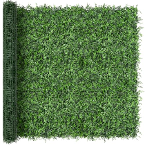 Artificial Green Wall Panels: 80"x120" Boxwood Hedge Green Wall Decor Backdrop, UV-Anti Faux Greenery Plant Wall for Privacy Fence Screen Outdoor Indoor Wedding, Backyard, Garden Home Decor - size: 80"x120"
