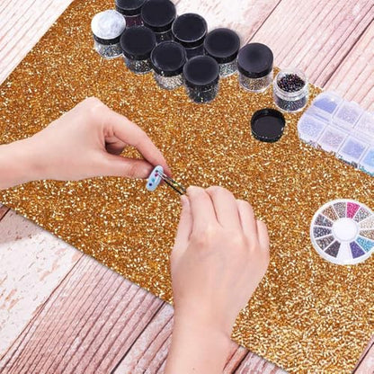 EBANKU Shiny Nail Table Mat, Nail Art Hand Rest Pad for Cushion Pillow, Washable Portable Nail Art Manicure Tool Practice Cushion Pad（Yellow） - color: Yellow