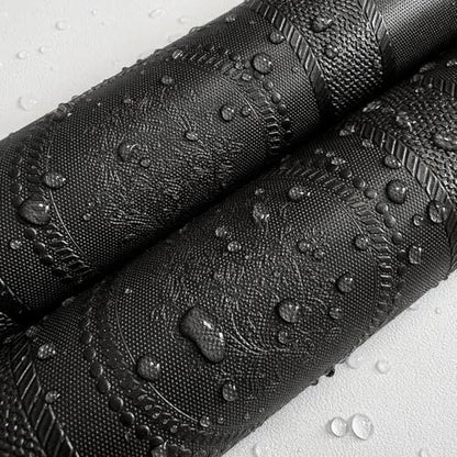 JiffDiff Wallpaper Peel and Stick Textured, 3D Black Embossed Wall Paper Stick on Wallpaper Modern Waterproof Self Adhesive Contact Paper(17.3" x 800") - color: Black, size: 17.3" x 800"