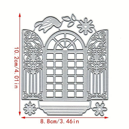 Lapoo Festivals Metal Cutting Die for Scrapbooking - Durable, Cut Stencils for DIY Scrapbook Photo Album Decorative Paper Card, Card Making Supplies, Embossing (Eid Window 4 x 3.5 in) - style: Eid Window 4 x 3.5 in