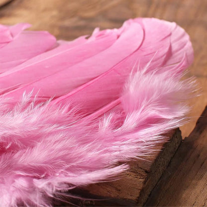 Holibeat 0-6M Newborn Baby Angel Wings with Feathers Newborn Photography Posing Props with a Headband (pink1) - color: pink1
