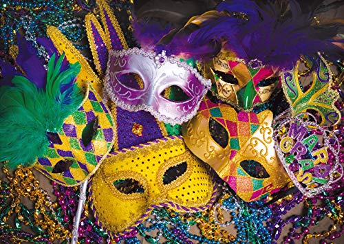 8x6ft Venetian Mardi Gras Decoration Backdrop Carnival Masquerade Photography Backgrounds Mask Colorful Backdrop Party Decoration Banner Studio Props 128 - size: 8x6ft