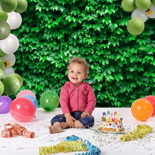 10x6.5 Ft Green Leaves Photography Backdrops Large Polyester Fabric Leaf Green Vertical Texture Backdrop for Birthday Party Christmas Decoration Photo Booth Prop Banner - color: Green Leaves, size: 10x6.5ft