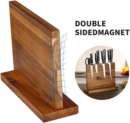 Magnetic Knife Block - Magnetic Knife Holder - Magnetic Knife Stand- Cutlery Display Stand and Storage Rack - style: Magnetic Knife Block