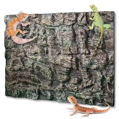 23.6x17.7in Rock Terrarium Background,3D Reptile Tank Background Board,Amphibian Stereo Backdrop Wall,Lizard Snake Gecko Spider Turtle Fish pet silo Background Decorative Panel(Paleyellow) - color: Paleyellow 1P Big