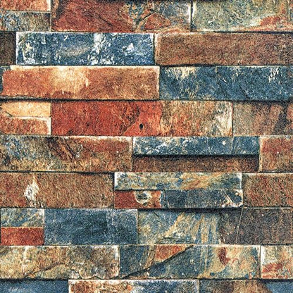 VEELIKE Retro Brick Wallpaper Peel and Stick 3D Faux Brick Wall Paper Roll for Backdrop Walls Fireplace Backsplash 15.7''x354'' Removable Self Adhesive Brick Contact Paper for Bedroom Bathroom Kitchen - size: 15.7''x354''