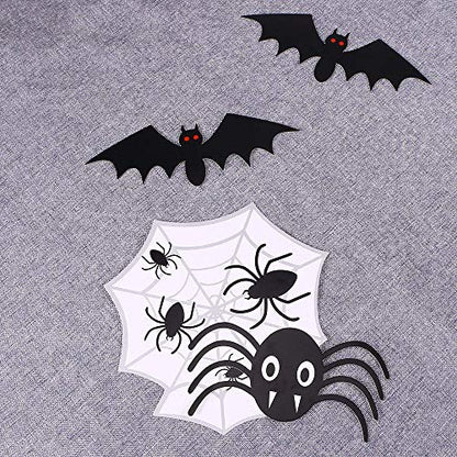 Soochat Halloween Photo Booth Props DIY Kit Scary Hocus Pocus Photo Booth Props for Dress Up Halloween Party Costumes Accessories 22 Pcs