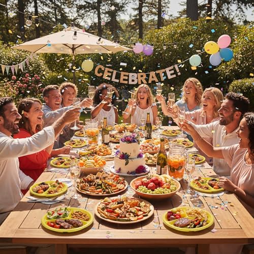 Umigy 100 Pcs 10 Inch 3 Compartments Divided Plastic Plates Bulk Colorful Disposable Heavy Duty Round Dinnerware for Party Valentine Wedding Birthday(Yellow) - color: Yellow