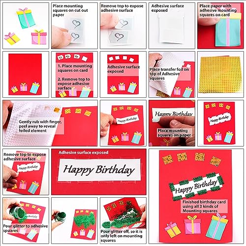 SCRAPBOOK ADHESIVES BY 3L Scrapbook Adhesives by 3L Repositionable Permanent Mounting Squares, 1/2-Inch x 1/2-Inch, 500pk, White (01605) - size: 500-Pack