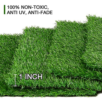 XLX TURF 4 Pack Artificial Grass Square Mats, 12"x12" Fake Grass Placemats to Match Table Runner for Golf Football Summer Party Table Centerpiece, Turf Patch for Crafts - size: 12 x 12 Inches / 4PC