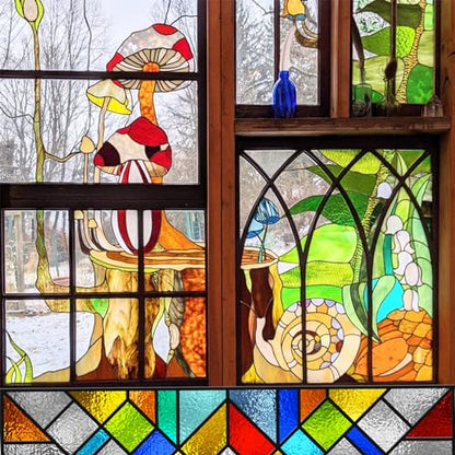 12 Sheets Transparent Stained Glass Sheet Variety Pack, 4 x 6 inch Cathedral Art Glass Mosaic Tiles for Crafts, Stained Glass Supplies for Projects and Mosaic Work - color: Transparent