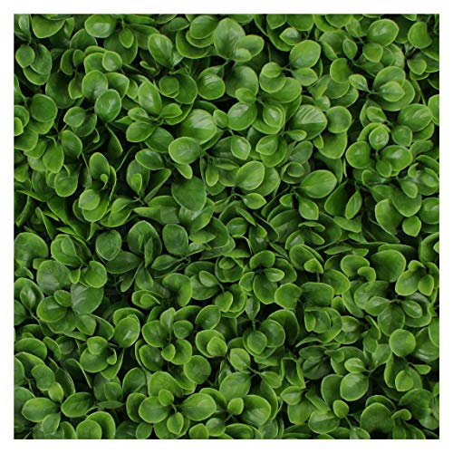 3rd Street Inn Greenery Panel - Artificial Hedge Wall - Fake Plant Wall Backdrop - Privacy Screen - Interlocking Panels - Indoor Outdoor Décor (12, Jasper) - color: Jasper