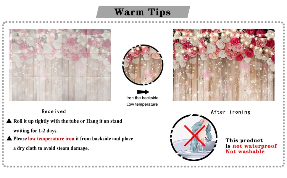 7x5ft Rustic Floral Wooden Wall Backdrop Wall for Women Family Photography Background Rose Flower Wooden Party Decoration for Birthday, Wedding, Baby Showers Valentine’s Day Photo Booth Props - size: 7x5ft