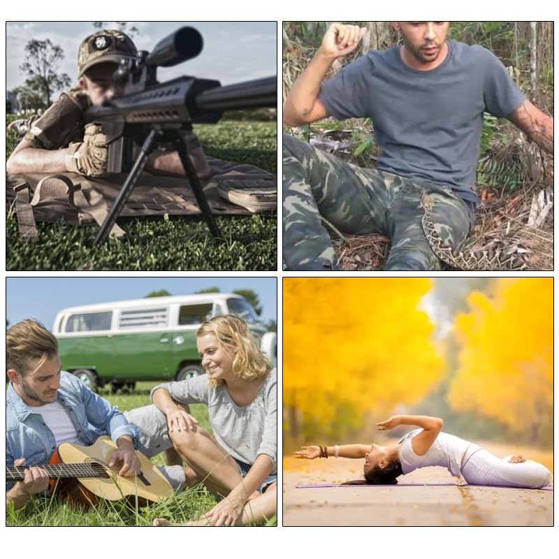 Outdoor Camping Tactical Training Shooting Mat Anti Slip Pad, Waterproof and Moisture-Proof Folding Mat Picnic Blanket Portable with Carry Strap - color: Army green