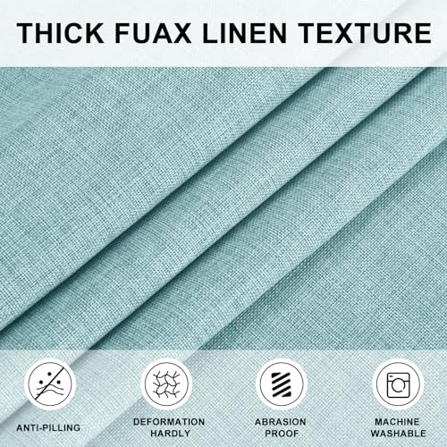 Hiasan Round Tablecloth 30 Inch Linen - Wrinkle and Stain Resistant Washable Polyester Fabric Table Cloth for Dining Room Kitchen Party, Aqua - color: Aqua, size: 30" (Round)
