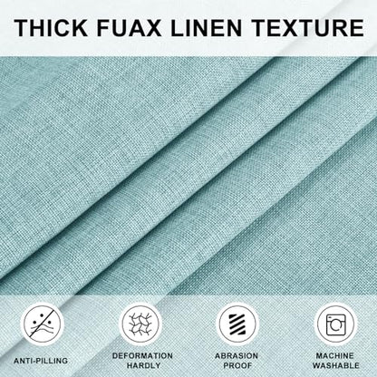 Hiasan Round Tablecloth 30 Inch Linen - Wrinkle and Stain Resistant Washable Polyester Fabric Table Cloth for Dining Room Kitchen Party, Aqua - color: Aqua, size: 30" (Round)
