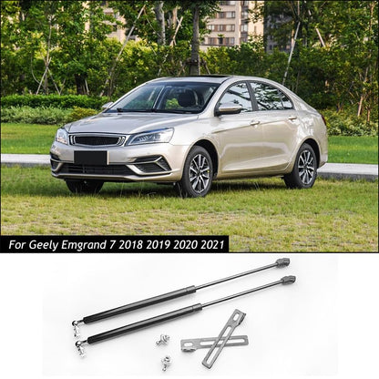Compatible With Geely Emgrand 7 EC7 2014-2021 Refit Bonnet Hood Gas Shock Lift Strut Bars Support Rod Spring Bracket Car-styling(Dark Grey) - color: Dark Grey