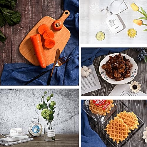 Product Photography Backdrops with Stand 39x27inch 26 Patterns Small Background Paper for Food - color: 26 Wood/Red/Yellow/Mable/Cement