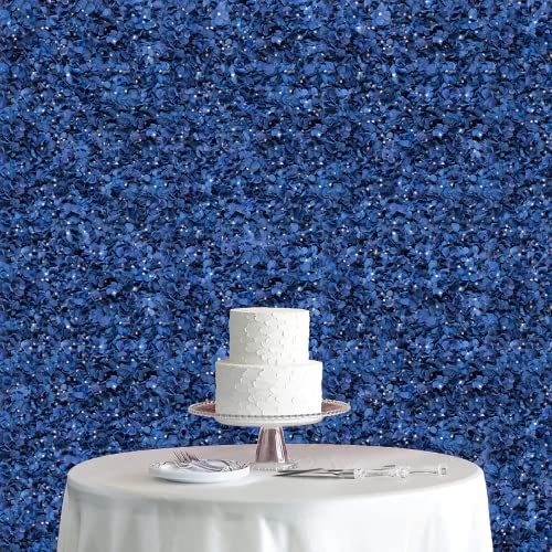 Flower Wall Panel Set, U'Artliens Artificial Wall Flower Backdrop 24x16 Inch 3D Silk Hydrangea Rose Floral Panel for Photo Background Home Party Wedding Backdrop Decoration(4pcs, Royal Blue) - color: Royal Blue, size: 4pcs