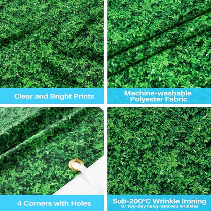 Spring Green Leaves Theme Photo Background Nature Greenery Wedding Birthday Party Newborn Baby Shower Photography Backdrops Zoo Decor Shoot Props Banner 71"x43" - style: 7x5 Leaves