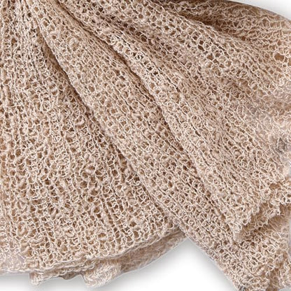Newborn Photography Props Stretch Newborn Photography Wrap Blanket for Baby Boys Girls Posing Photo Shoot Props - color: Beige