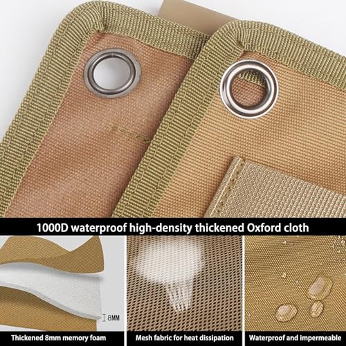Tactical Shooting Mat Prone Padded 79" Extra Long, Extra Large Hunting Shooting Mats for Outdoor Training Shooters Range Rifle, Roll Up Portable Waterproof Non-Slip Durable Shooting Rest - color: Brown