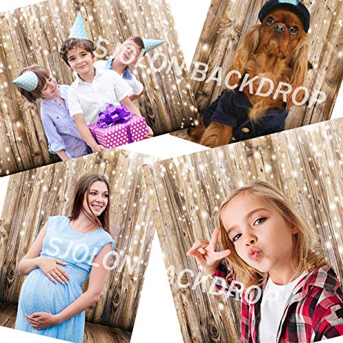 6x9ft Rustic Wood Vinyl Photography Backdrop Nostalgia Wood Floor Photo Backdrop Baby Newborn Photo Studio Props JLT10359 - size: 6x9FT