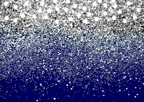 10x8ft Royal Blue Backdrop for Party Graduation Photo Backdrop Birthday Wedding Prom Decorations F137 - color: Silver, size: 10X8FT