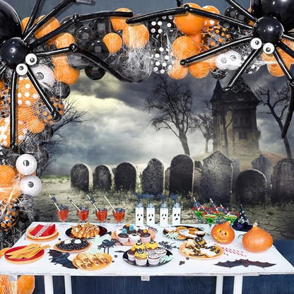 Halloween Backdrop Halloween Cemetery Photo Backdrop for Party Photography 7x5ft Pumpkin Graveyard Scary Haunted House Tombstone Background Kids Adults Birthday Party Studio Props - size: 7x5ft