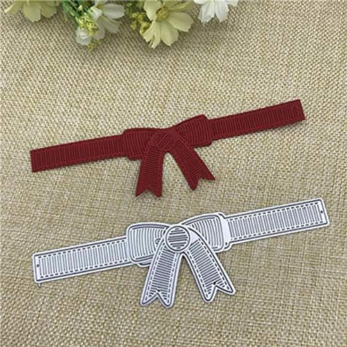 Scrapbooking Die-Cuts for Card Making, Christmas Metal Cutting Dies, Paper Craft Punch Template, Background Embossing Stencils, DIY Album Décor (Bowknot-15.4x6.3cm) - color: Bowknot-15.4x6.3cm