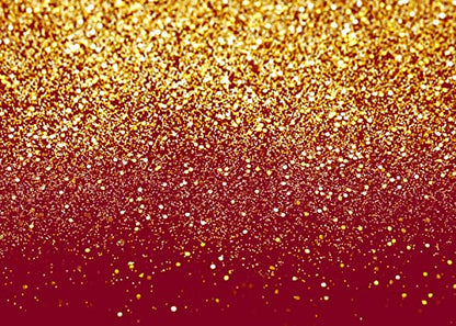 8x6ft Red Glitter Backdrop Birthday Gold Spots Bokeh Wedding Prom Graduation Photography Background X-126 - color: Red, size: 8X6ft