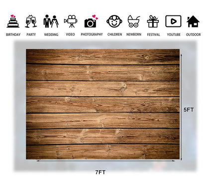 7x5ft Wood Backdrop for Photography Rustic Natural Wooden Floor Photo Background Newborn Baby Photoshoot Portrait Studio Props 255 - size: 07x05ft