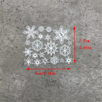 Lapoo Festivals Metal Cutting Die for Scrapbooking - Durable, Cut Stencils for DIY Scrapbook Photo Album Decorative Paper Card, Card Making Supplies, Embossing (Christmas Snowflake 3.5 x 3 in) - style: Christmas Snowflake 3.5 x 3 in