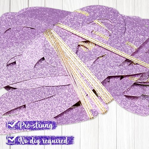 Go Shawty It's Your Birthday Banner, Hip Hop Birthday Party Decorations Supplies, Rap Theme Bday Bunting Sign, Pre-strung, Photo Props (Purple) - color: Purple