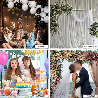 BEIYANG 8.5 x 10 FT Photo Backdrop Stand Kit, Adjustable Background Holder Support System Kit with Carrying Bag, for Photography Video Stutio, Parties Decoration, Advertising Display - size: 8.5*10FT