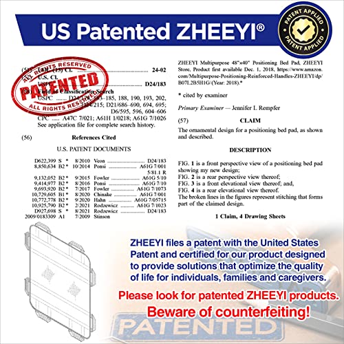 Bed Positioning Pad with Reinforced Handles 48" x 40" Lifting Turning Patient Sheet Transfer Blanket for Caregiver, Bedridden, Elderly, Black - color: 2-black